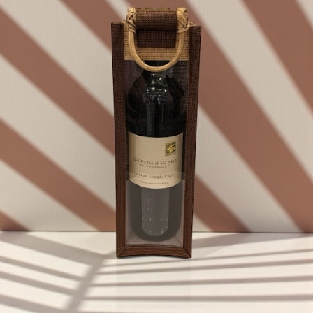 Jute Wine Bottle Bag