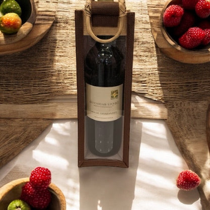 Jute Wine Bottle Bag