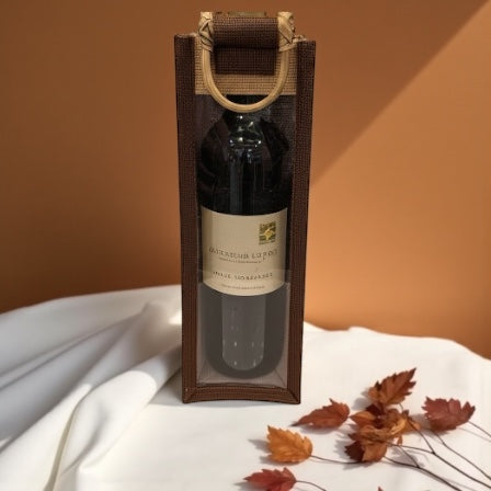 Jute Wine Bottle Bag